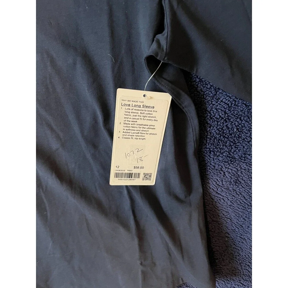 lululemon athletica measurements pictured